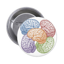 Brains Pinback Buttons