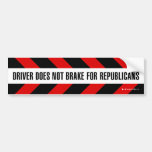 brake for Republicans Bumper Sticker