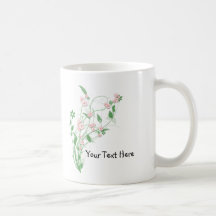 Branch of Pink Cherry Blossom Coffee Mug