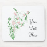 Branch of Pink Cherry Blossom Mouse Pad