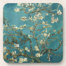 Branches d'amande de Van Gogh en fleur Sous-bock
