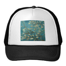 Branches d'amande en fleur casquettes
