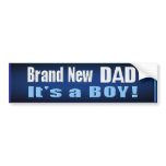 Brand New dad -it's a boy- Bumper Sticker
