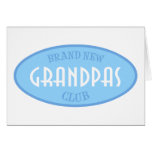 Brand New Grandpas Club (Blue) Greeting Cards