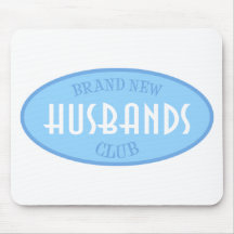 Brand New Husbands Club (Blue) Mousepads