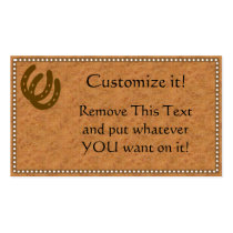 Branded Leather Profile Card Business Card Templates