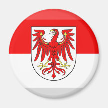 Brandenburg Flag Gem Fridge Magnet