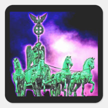 Brandenburg Gate Chariot, Berlin, Germany (bg9post Sticker