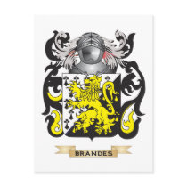 Brandes Coat of Arms (Family Crest) Post Card