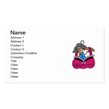 Bras and Wrinkles Humour Business Card Template