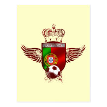 Brasão de Futebol Fás Portugueses Post Cards