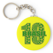 Brasil 10 - Brazil number 10 soccer futbol gifts Keychain