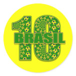 Brasil 10 - Brazil number 10 soccer futbol gifts Sticker
