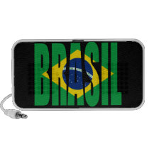Brasil Flag Doodle Speaker