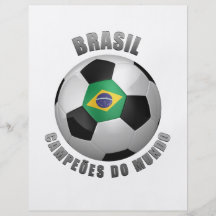 BRASIL SOCCER CHAMPIONS FULL COLOR FLYER