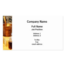 Brass Mortar and Pestle Business Card Templates