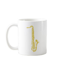 Brass Sax Coffee Mug