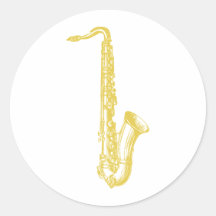 Brass Sax Stickers