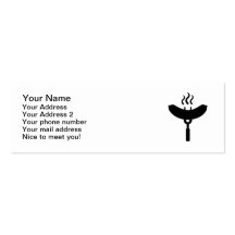 Bratwurst sausage BBQ barbecue Business Card Templates
