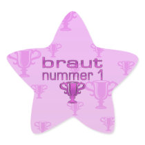 Braut Nummer 1 Sticker