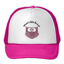 Brave Pink Owl Trucker Hats