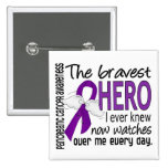 Bravest Hero I Ever Knew Pancreatic Cancer Pinback Button