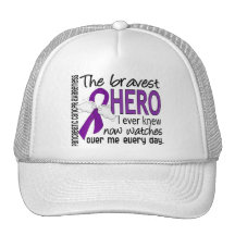 Bravest Hero I Ever Knew Pancreatic Cancer Trucker Hat