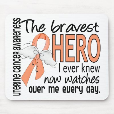 Bravest Hero I Ever Knew Uterine Cancer by awarenessgifts