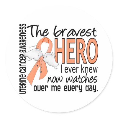 Bravest Hero I Ever Knew Uterine Cancer by awarenessgifts