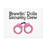 Brawlin Dolls Security Crew Postcard