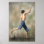 Brazil 2014 The Desire Soccer Art by Jackie Liao Posters