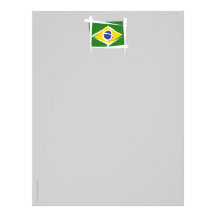 Brazil Brush Flag Customized Letterhead