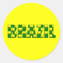 Brazil Carbon logo - 2010 soccer gifts Round Sticker
