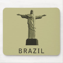 Brazil Christ the Redeemer Mouse Pads