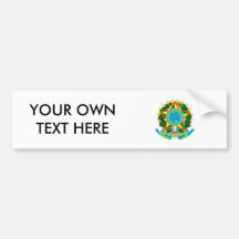 Brazil Coat of Arms Bumper Stickers