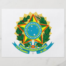 Brazil Coat of Arms Custom Flyer
