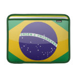 Brazil Flag Button Sleeves For MacBook Air