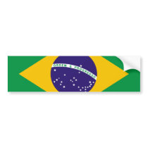Brazil flag for Brazillian fashion Bumper Sticker