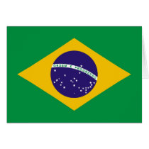 Brazil flag for Brazillian fashion Card
