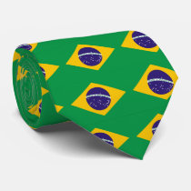 Brazil flag for Brazillian fashion Neckwear