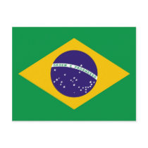 Brazil flag for Brazillian fashion Post Cards