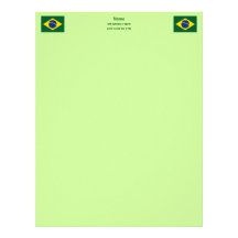 Brazil flag letterhead design