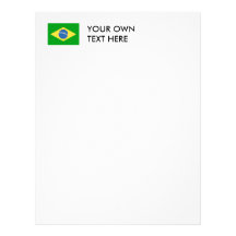 Brazil Flag Letterhead Design