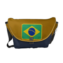 Brazil flag messenger bag