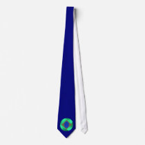 Brazil flag navy blue textured football tie