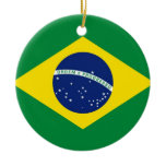 Brazil Flag Christmas Tree Ornament