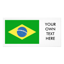 Brazil Flag Photo Card Template