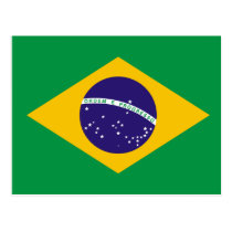 Brazil Flag Postcard postcards
