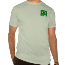 Brazil Flag With Text Design t-shirts