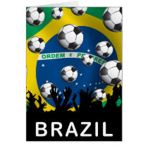 Brazil Football Greeting Card
